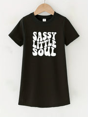 Toddler Girls SASSY LITTLE SOUL Graphic T Shirt Dress