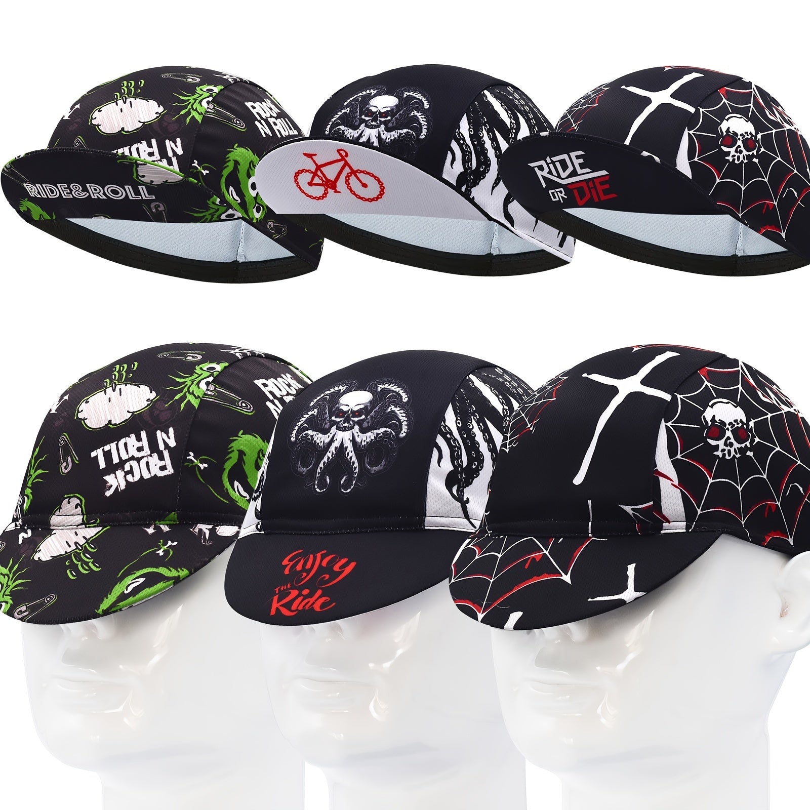 Skull Cycling Cap Mountain Road Cycling Cap Outdoor Sports Breathable