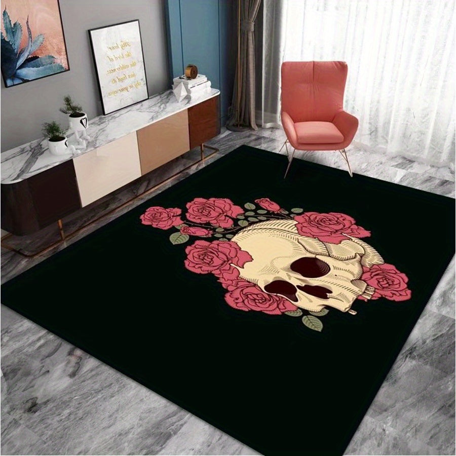 Modern Crystal Velvet Rug Soft and Comfortable Non Slip Sofa Floor Mat