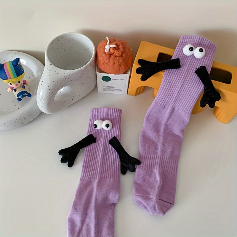 Couple Hands Holding Socks Funny Thermal Socks