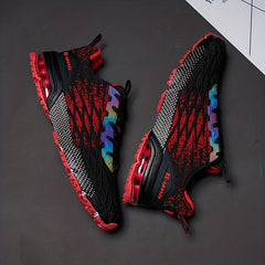 Men's Lace-up Running Sneakers Breathable Athletic Shoes