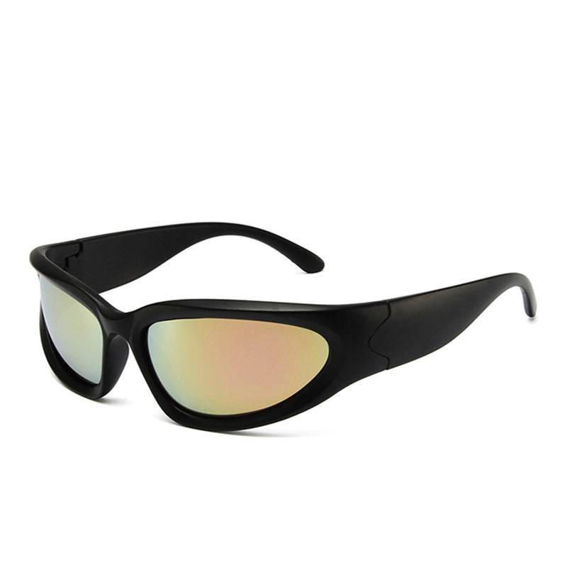 Y2K Wrap Around Sunglasses Vintage Boho UV400 Eye Protection