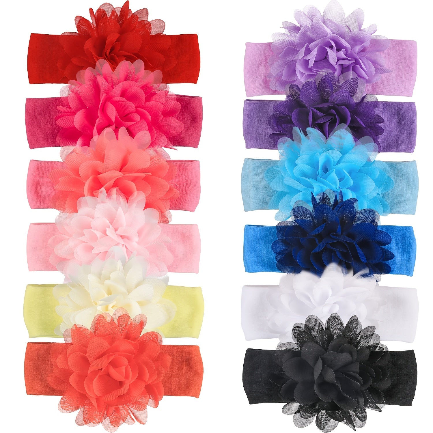 Fabric Mesh Flower Headband for Baby Party