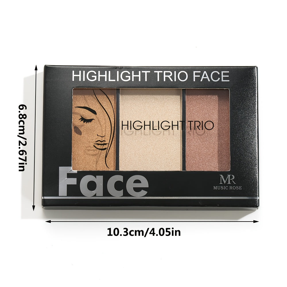 3 Blush Palette Natural Face Blush Highlighter Contouring Makeup
