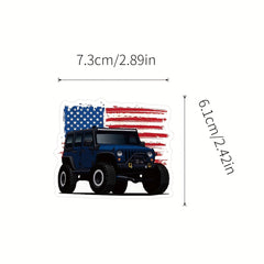 100pcs Racing Sport Vinyl Car Stickers - Waterproof