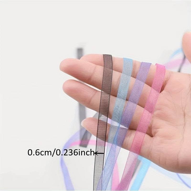 10 Yards 6mm Sheer Chiffon Ribbon Organza Satin Ribbons