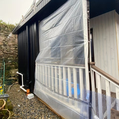 1pc Transparent Balcony Garden Insulation Rainproof Cover