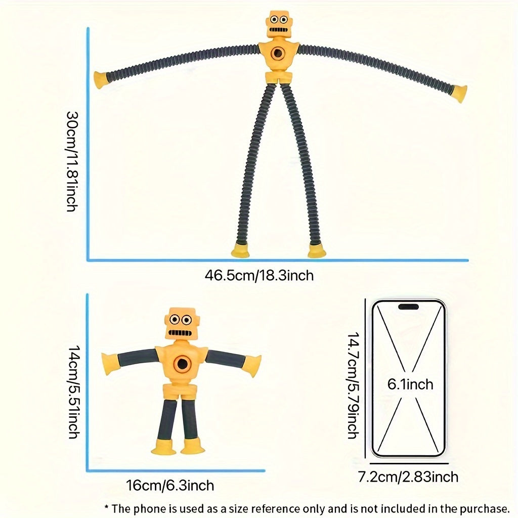Flexible Telescopic Tube Shape Shifting Robot Toy for Kids