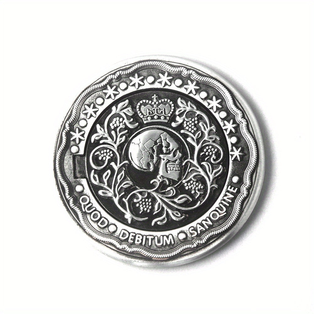 Big Size Blood Oath Marker Coin Retro Carved Pattern Metal Prop Accessories