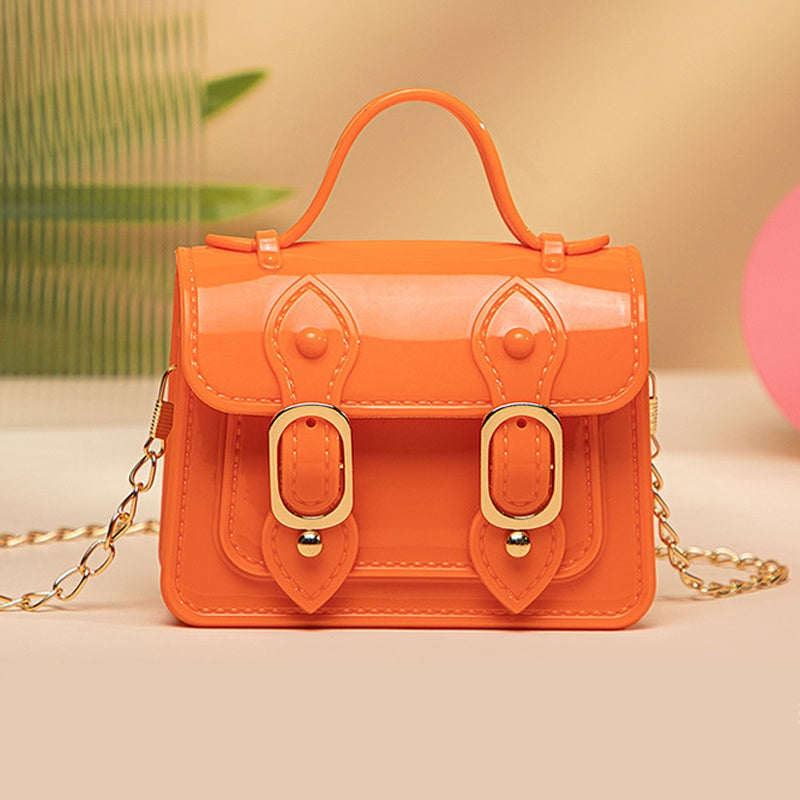 Girls Mini Crossbody Bag PVC Jelly Bag With Magnetic Snap