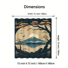 Waterproof Polyester Fabric Shower Curtain