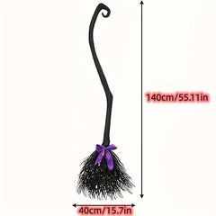 Halloween Witch Broom Decoration Props - Magic Broom Props
