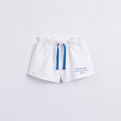 Girls Breathable Shorts With Draw String - Kids Summer Sports Shorts