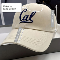 Unisex Sunshade Deepened Baseball Cap With Letter Embroidery