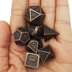 7pcs Metal Polyhedral Dices Set for Board Games
