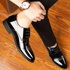 Men's Derby Shoes Lace up Front Business Formal Wedding