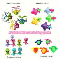20pcs Educational Airplane Toy Spinner & Pop Up Toy for Party Christmas Decor