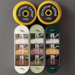 Spice Jars Wall Mounted Seasoning Containers with Spoon