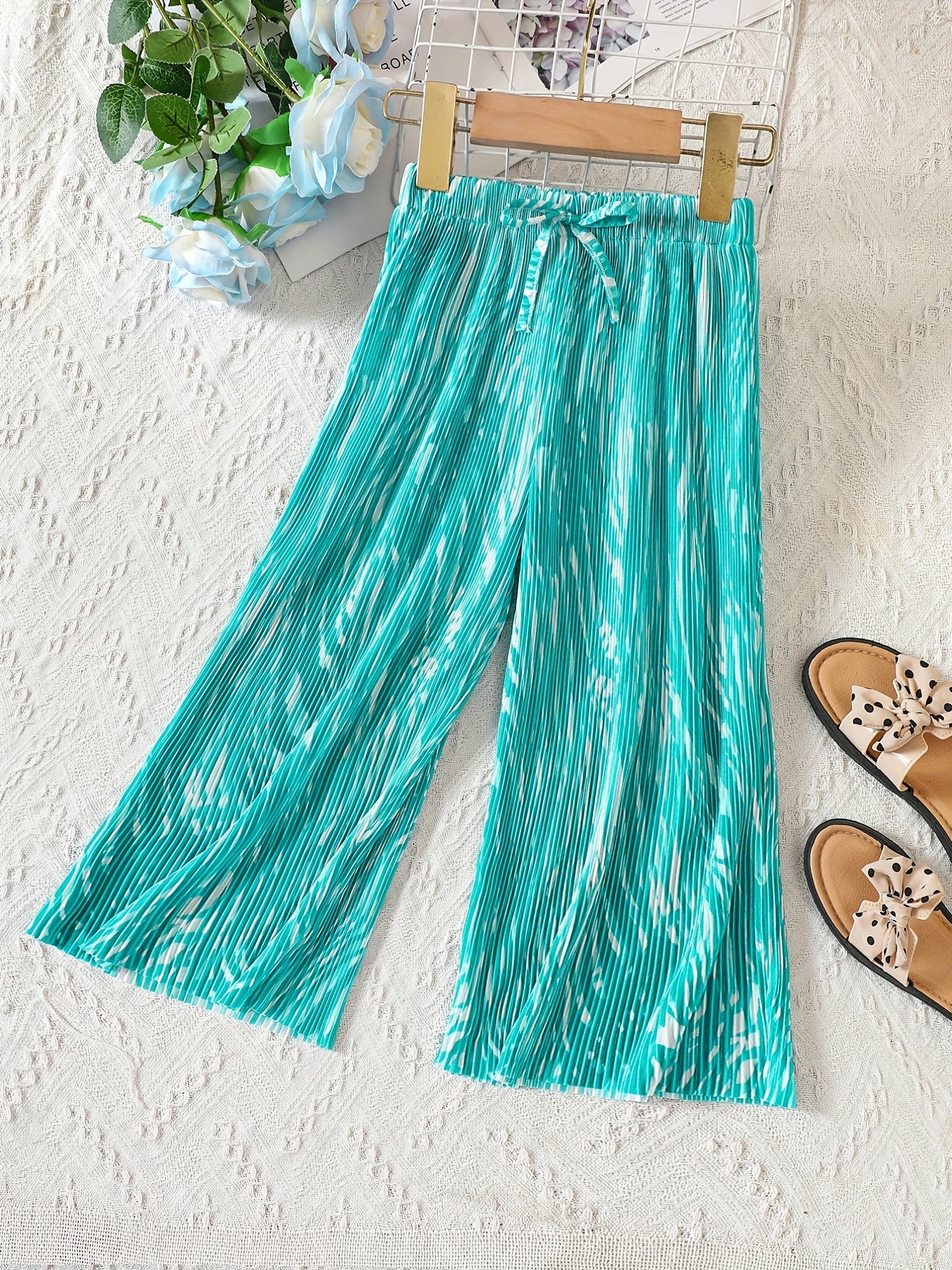 Toddler Girls Tie Dye Wide Leg Pants