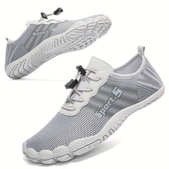 Men's Outdoor No Tie Sneakers with Draw String