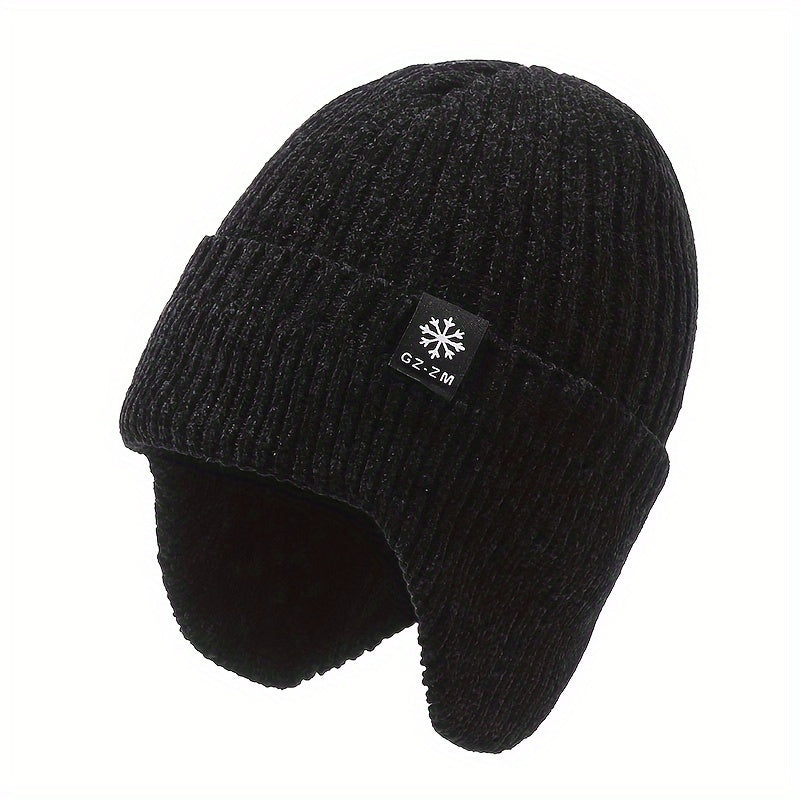 Men's Winter Warm Knitted Beanie Hat for Old Man Dad Grandpa