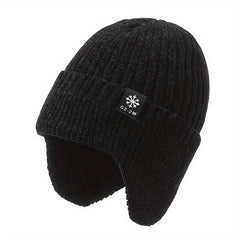 Men's Winter Warm Knitted Beanie Hat for Old Man Dad Grandpa