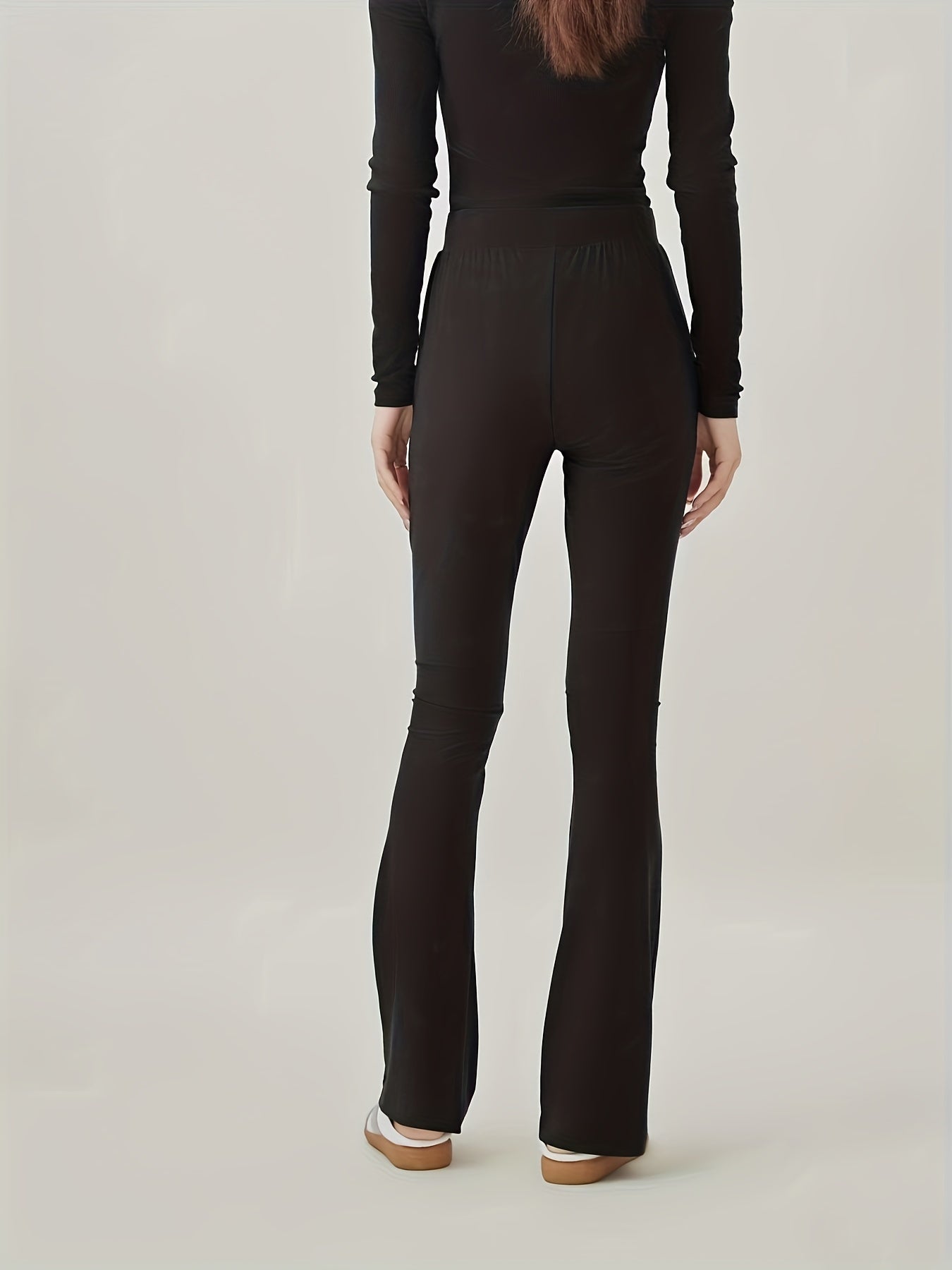 High Rise Stretch Fitness Flared Leg Pants