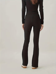 High Rise Stretch Fitness Flared Leg Pants