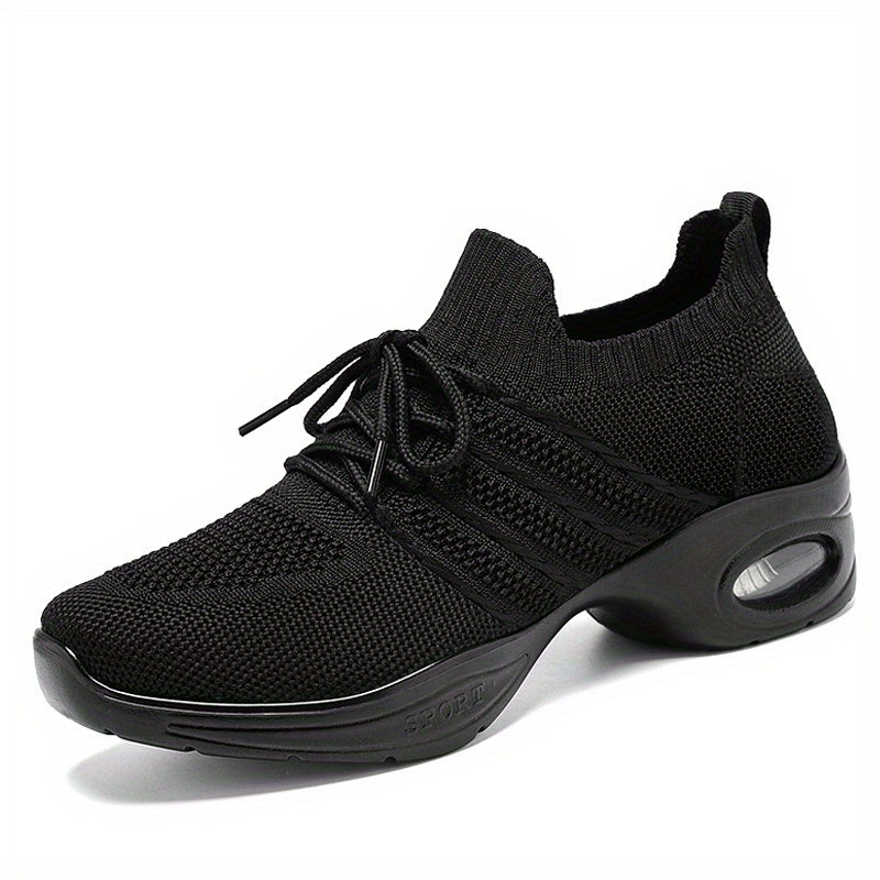 Women's Breathable Jazz Sneakers Lightweight Non slip Dance Shoes