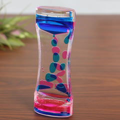 Liquid Hourglass for Adults Water Timer Fidget Relaxing Desk Decor Sensory Play