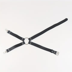 Men's Punk Rivets Suspenders Waist Chain Straps Bar