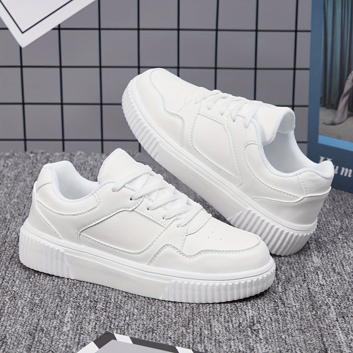 Lace-up Breathable Skate Shoes Women's Low Sneakers