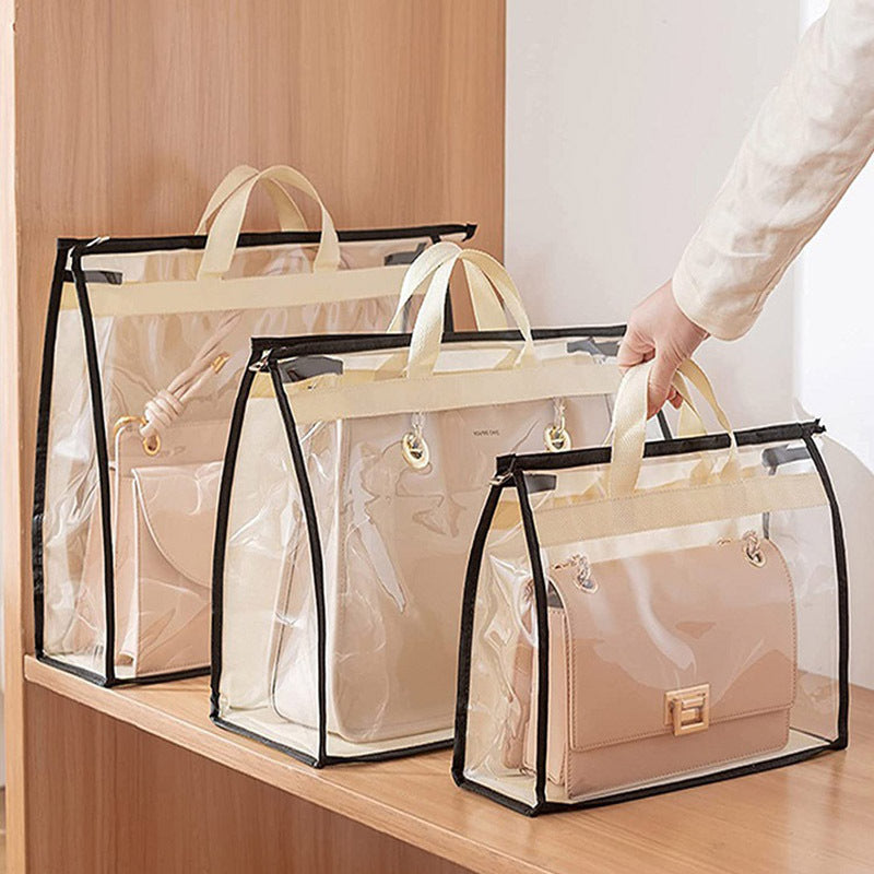 3pcs Hanging Handbag & Purse Organizer Storage Holder Dustproof Bag