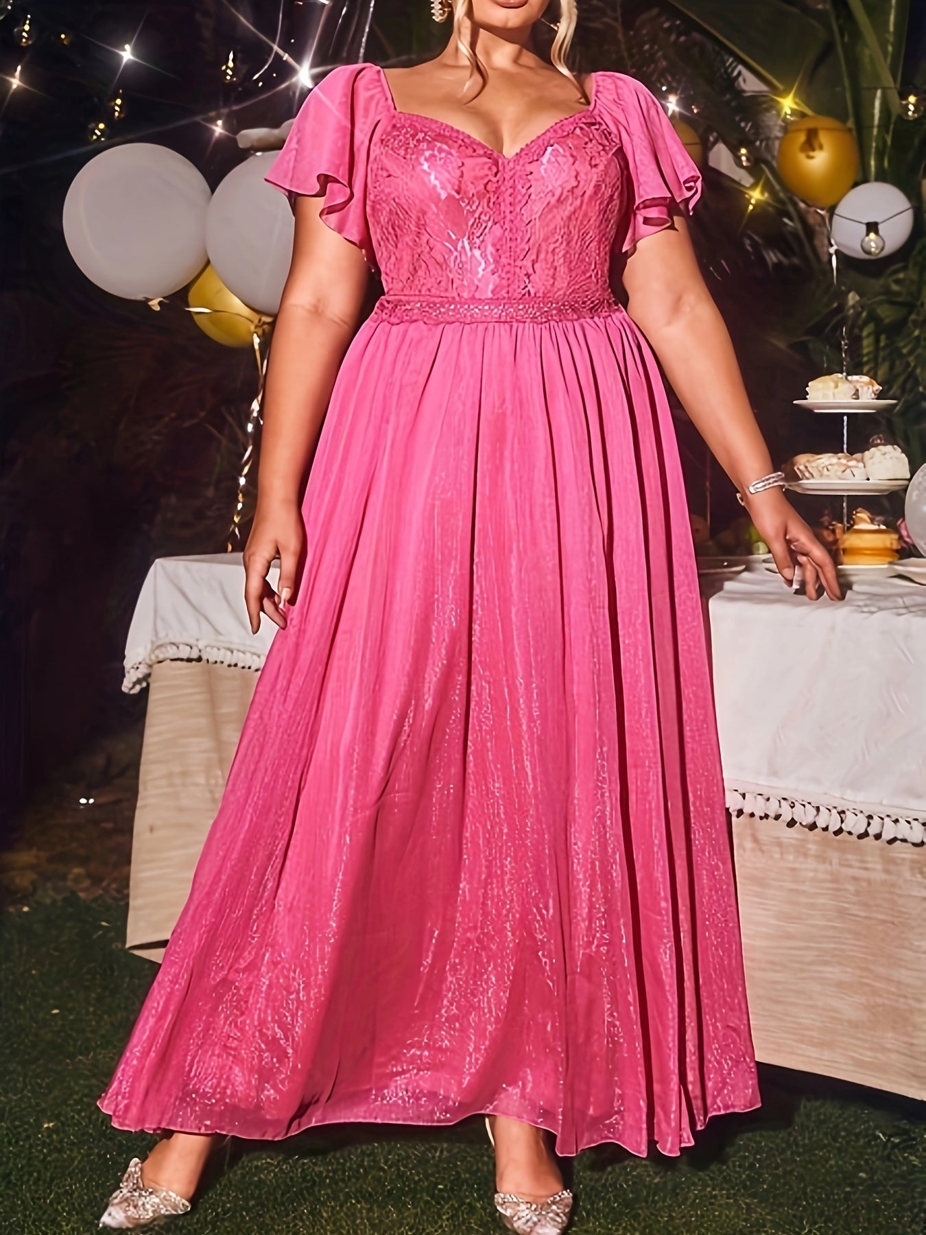 Bridesmaid Dress Sweetheart Neck Maxi Evening Formal Dress