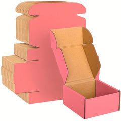 30pcs Pink Mailer Boxes for Business Packaging