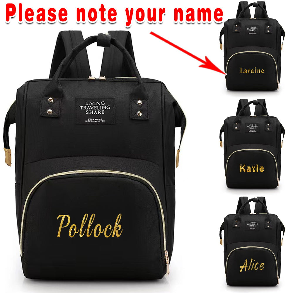 Mommy Backpack Oxford Cloth Diaper Bag Large Capacity Bottle Nursing Pouch