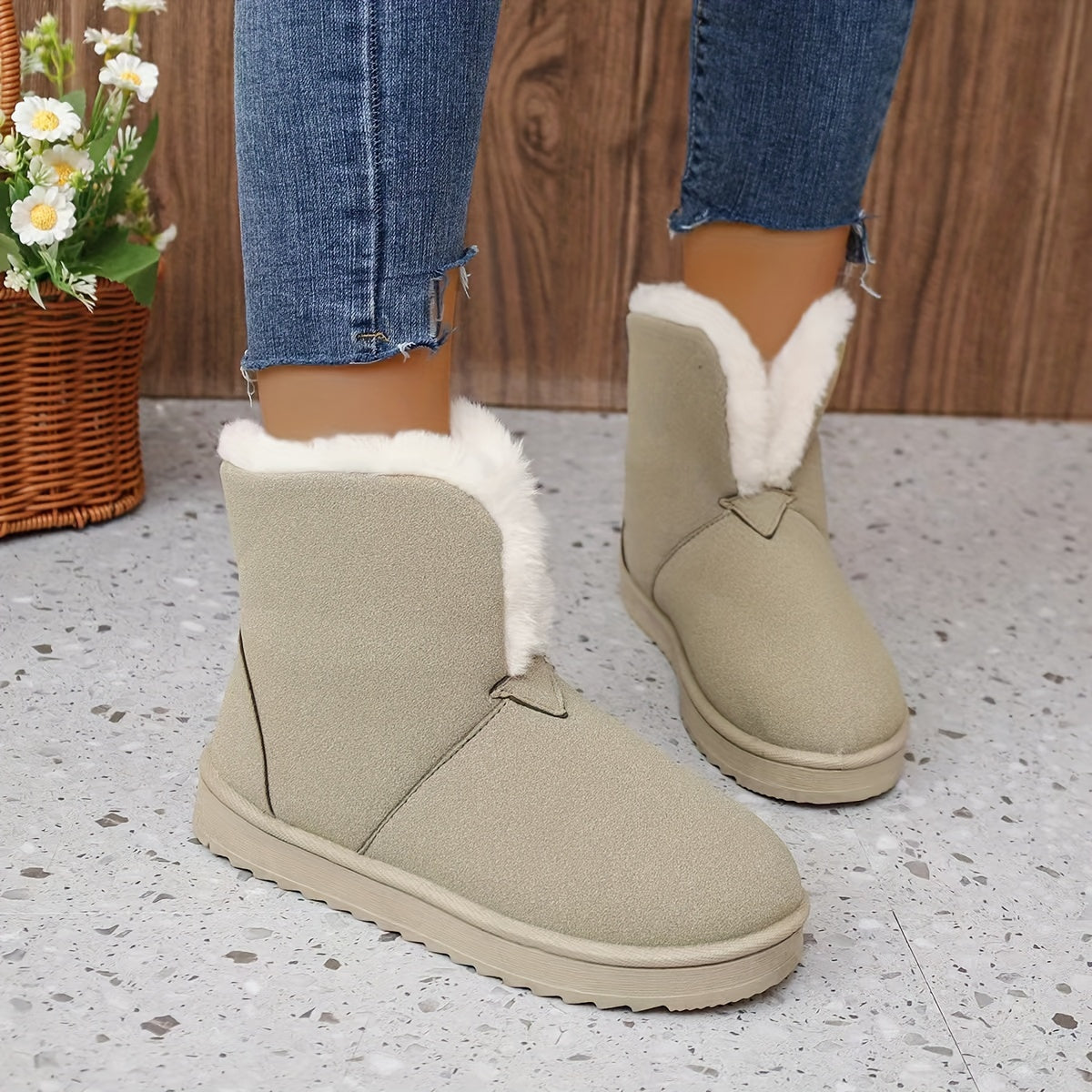 Women's Non-Slip Thermal Snow Boots - Cozy & Warm Ankle Boots