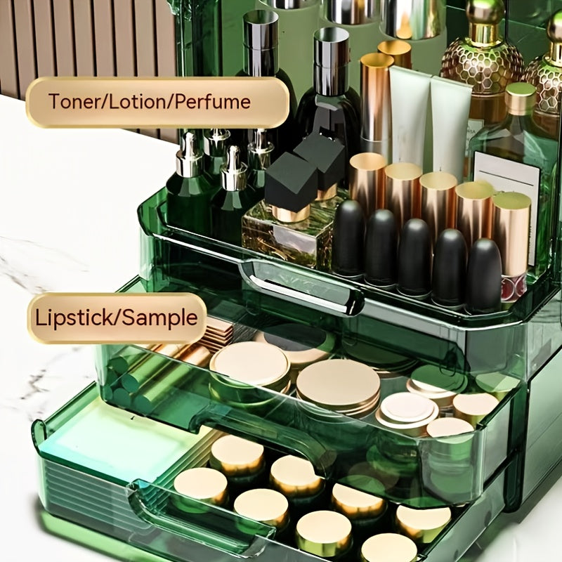 Makeup Organizer With Drawers & Lid