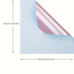 10 Sheets Double Sided Rose Gold Flower Wrapping Paper Waterproof