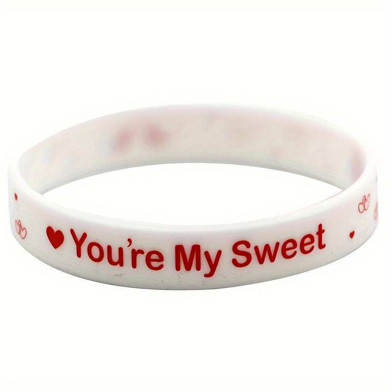 Heart Pattern Bracelet Silicone Party Gift Holiday Bracelet