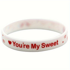 Heart Pattern Bracelet Silicone Party Gift Holiday Bracelet