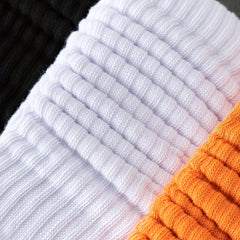 3 Pairs Solid Cozy Mid Tube Socks Women's Stockings