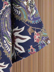Paisley Print Men s Casual Short Sleeve Hawaiian Shirt