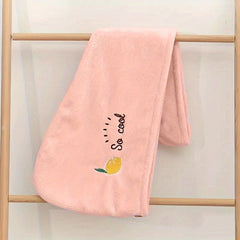 Embroidered Hair Drying Cap Towel Wrap Absorbent Quick Drying Shower Cap