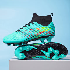 Boy's High Top Non Slip Football Cleat with Spikes
