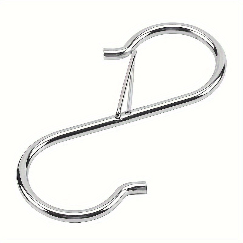 5 pcs S Hooks For Hanging 8 89 Cm Safety Buckle S Hook Pot Holder Closet Hooks