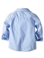 Toddler Boys Gentlemen Suit Stripe Shirt Suspender Pants Outfit Set