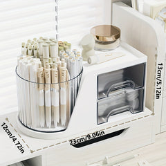 360 Rotatable Pen Holder Cosmetics Storage Rack Handicraft Storage Box