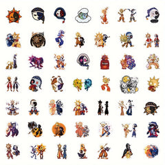 50Pcs Cartoon Moon Sticker for Phones Computers Water Cups
