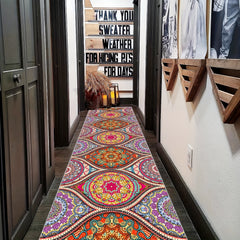 Boho Persian Runner Rug Extra Long Indoor Outdoor Carpet Rugs Mats Low Pile Vint